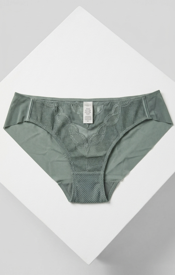 Culotte Bikini Dentelle Géométrique