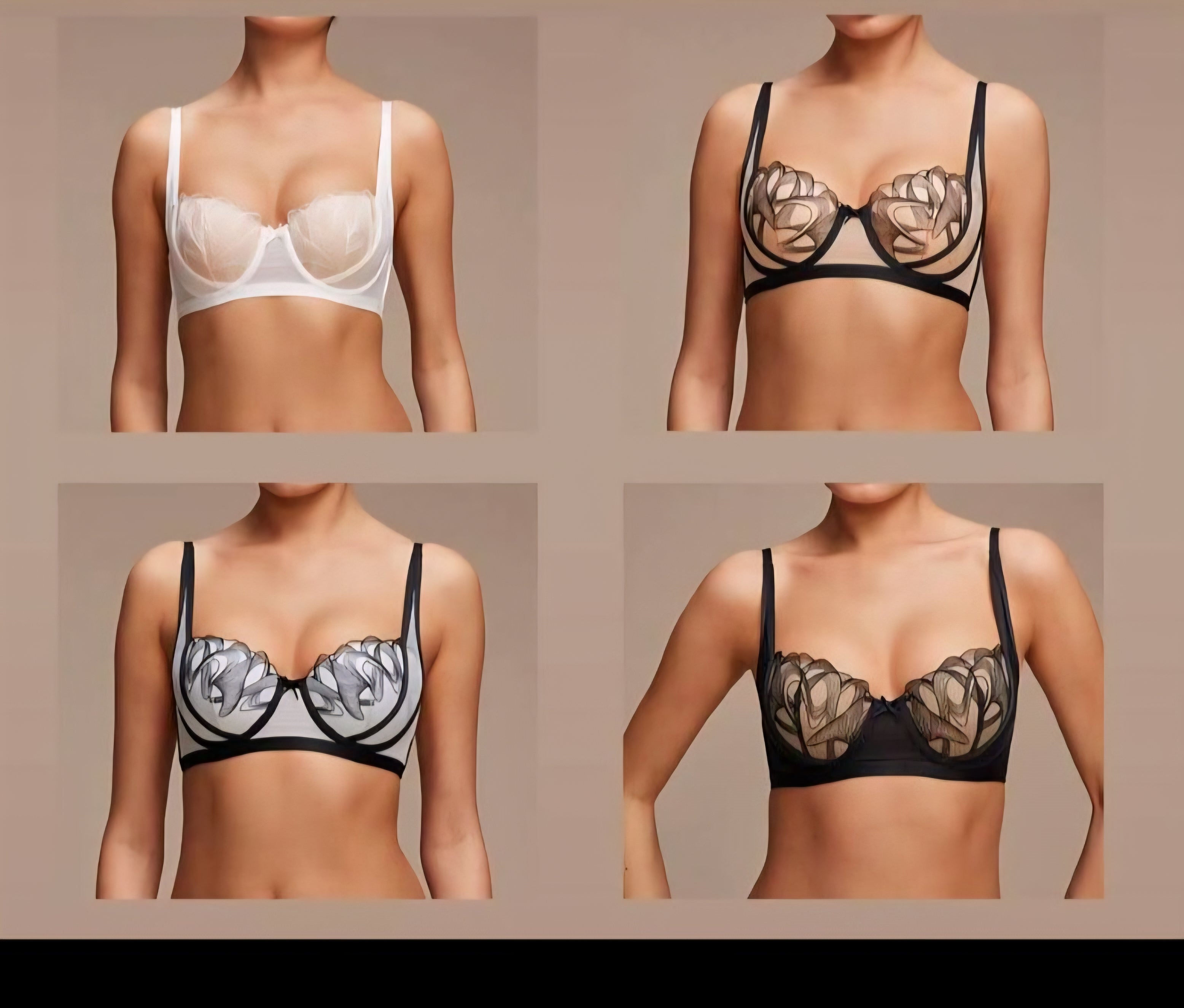 Ensemble Balconnet Brodé – Collection Florale