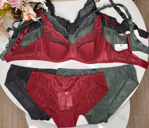 Culotte Bikini Dentelle Géométrique