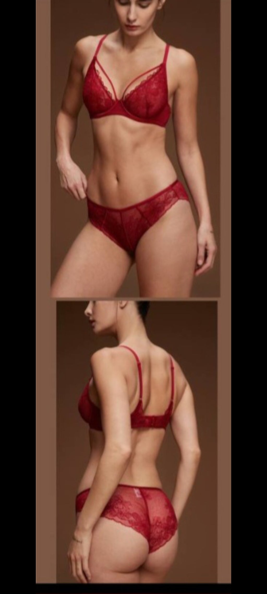 Ensemble Lingerie Balconnet Brodé – Collection Florale