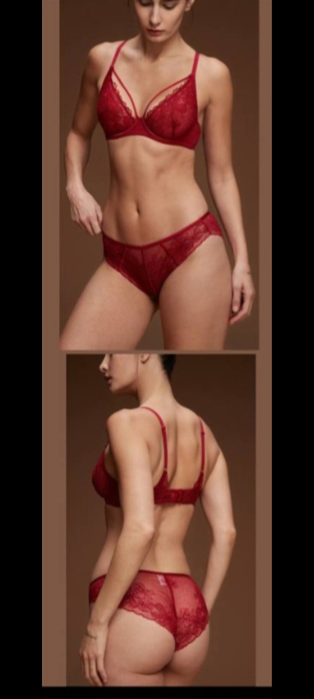 Ensemble Lingerie Balconnet Brodé – Collection Florale